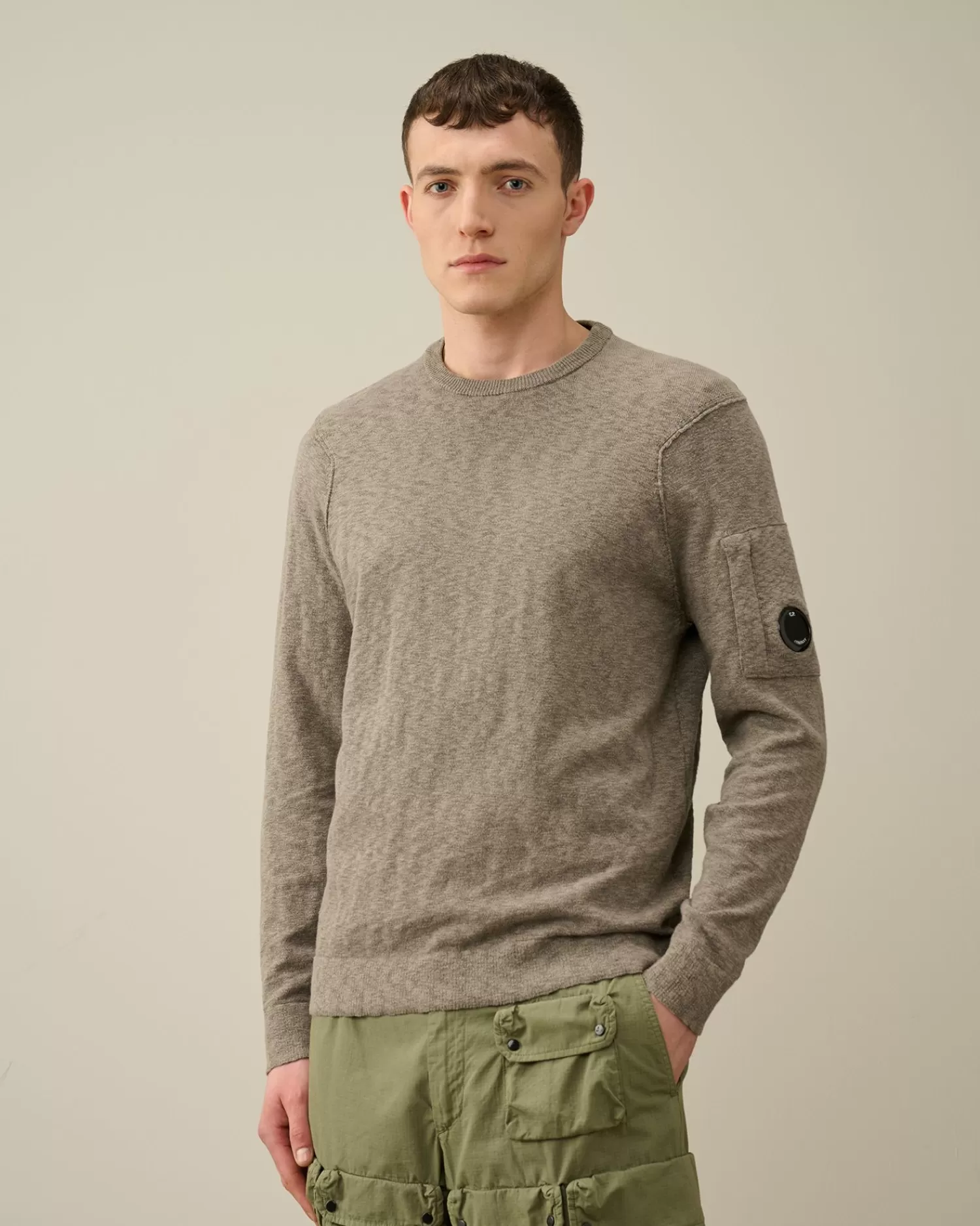 Shop C.P. Company 30/1 Jersey Relaxed Logo T-Shirt Sort