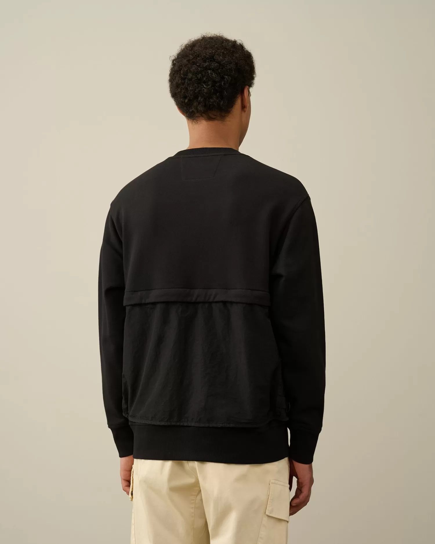 Shop C.P. Company Diagonal Haevet Fleece Blandet Aftagelig Sweatshirt Agave Gron