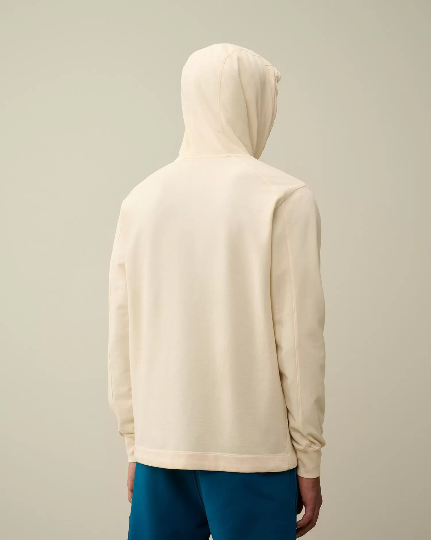 Shop C.P. Company Diagonal Haevet Fleece Blandet Aftagelig Sweatshirt Sort