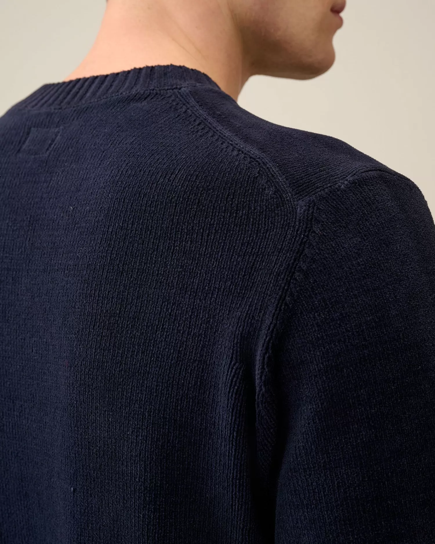 Discount C.P. Company Diagonal Haevet Fleece Blandet Aftagelig Sweatshirt Pistacie Shell-Beige